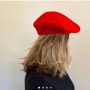 Red Wool Beret